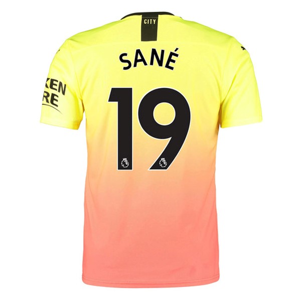 Camiseta Manchester City NO.19 Sane 3ª 2019/20 Naranja